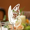 Laser-Cutting Paper Butterfly Escort Card for Wedding Champagne Glass Decorations Name Card Place Card